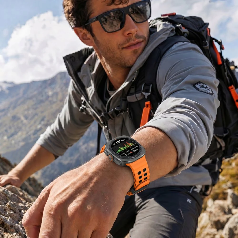 Tech-Protect ICONBAND PRO Samsung Galaxy WATCH ULTRA 1 / 2 2024-2026 (47 MM) ORANŽINIS/Juodas