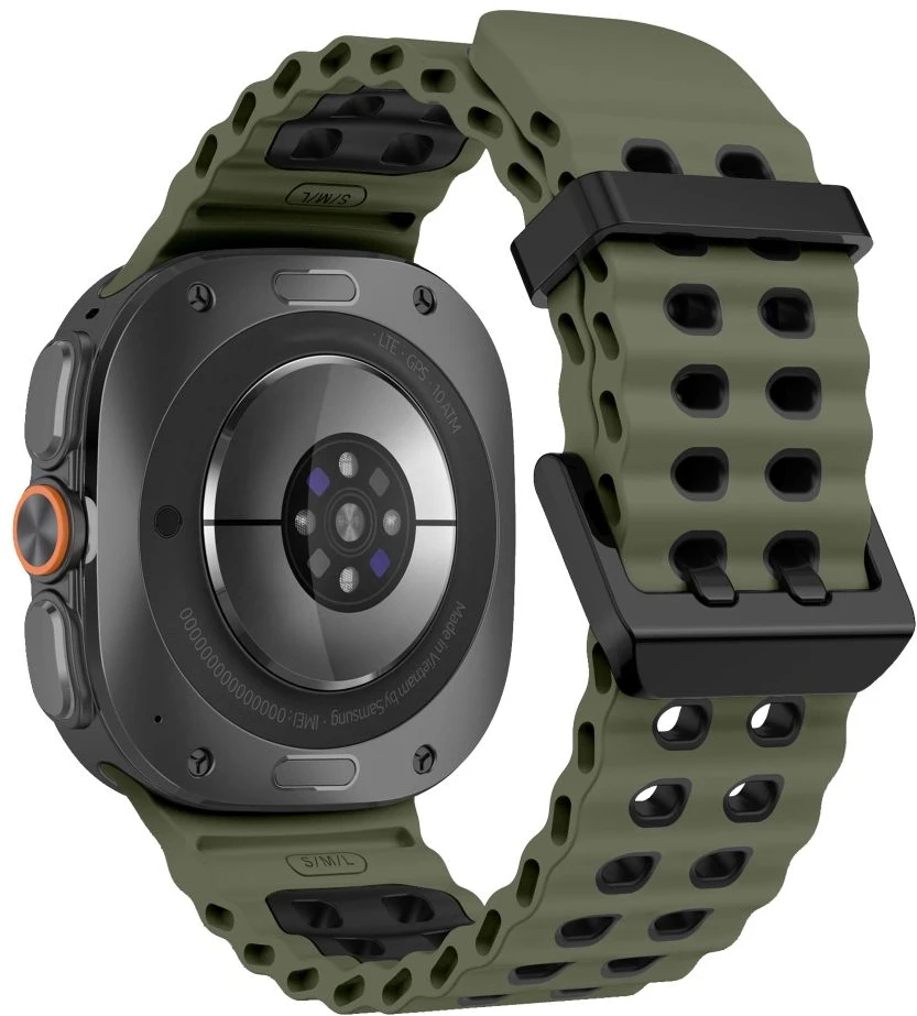 Tech-Protect ICONBAND PRO Samsung Galaxy WATCH ULTRA 1 / 2 2024-2026 (47 MM) KARINIŠKAI ŽALIA/JUODA