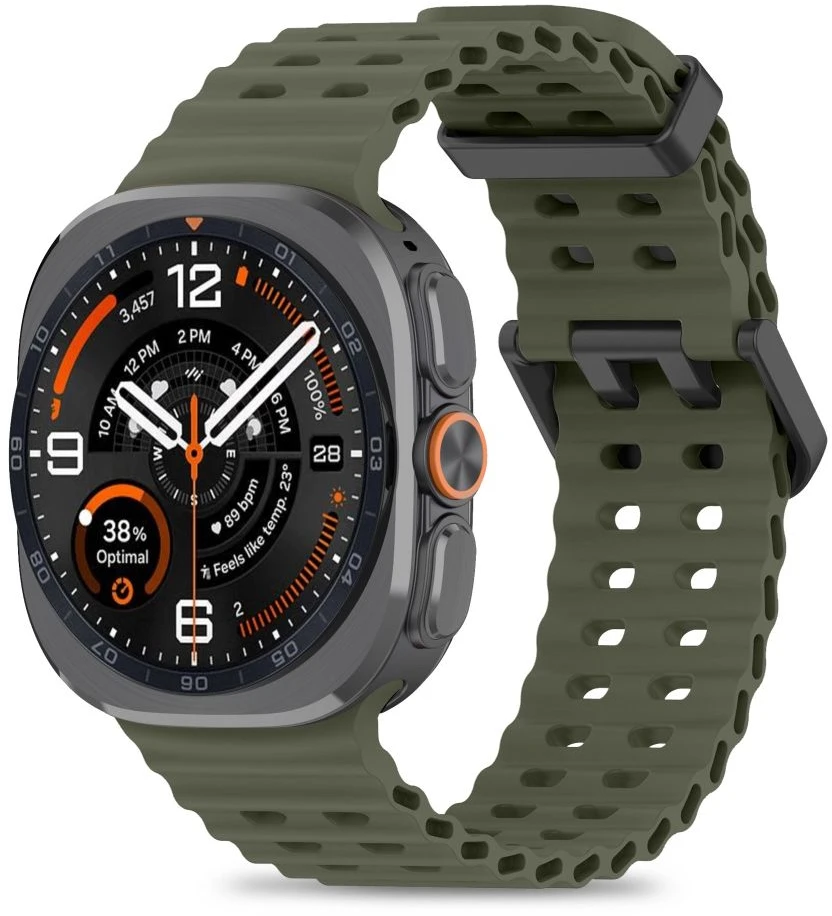 Tech-Protect ICONBAND PRO Samsung Galaxy WATCH ULTRA 1 / 2 2024-2026 (47 MM) KARINĖ ŽALIA
