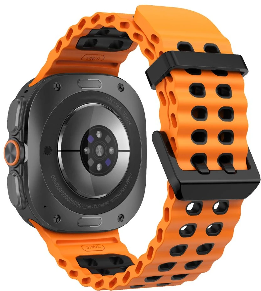 Tech-Protect ICONBAND PRO Samsung Galaxy WATCH ULTRA 1 / 2 2024-2026 (47 MM) ORANŽINIS/Juodas