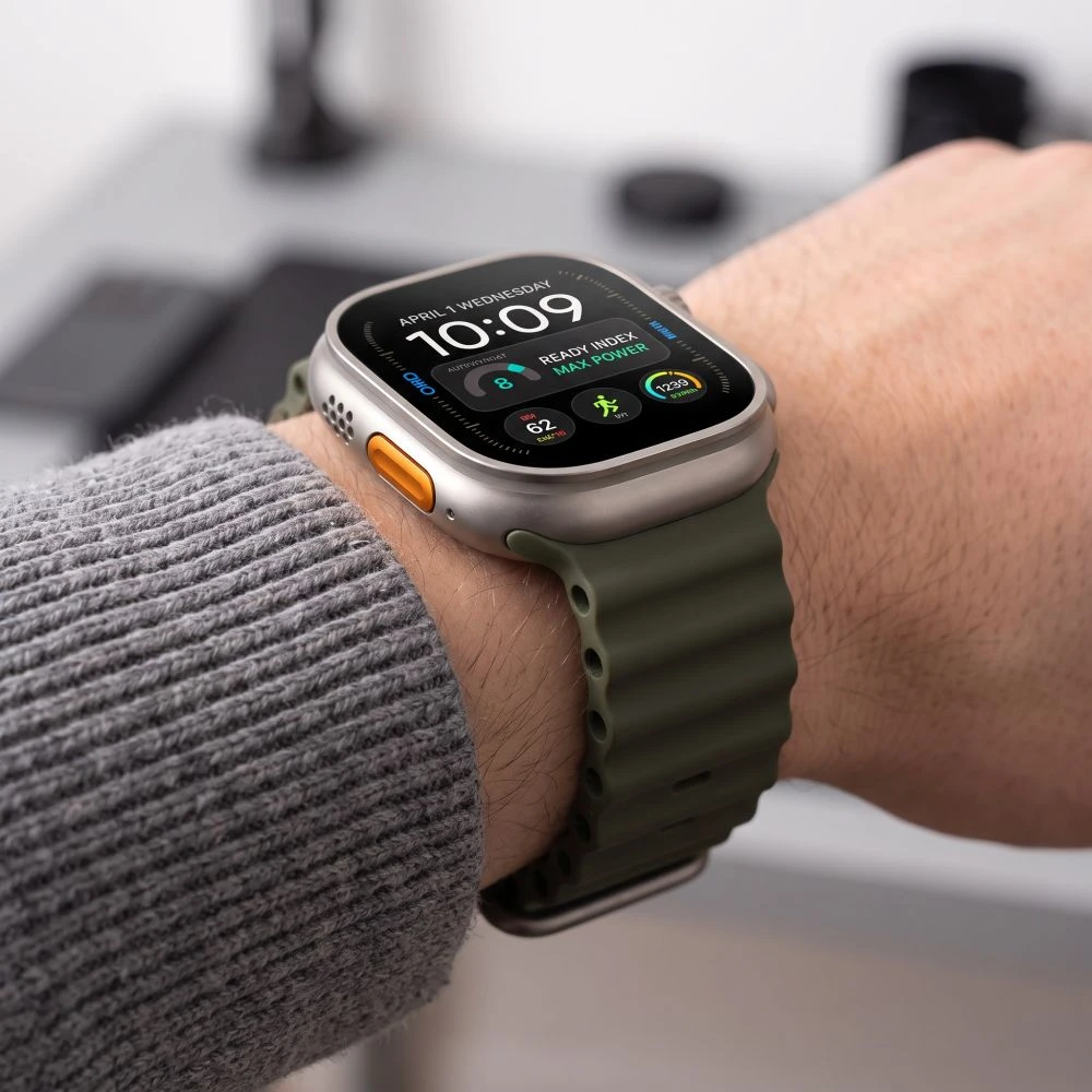 Tech-Protect ICONBAND PRO WATCH 8 / 9 / 10 / 11 / 12 / SE / ULTRA (44 / 45 / 46 / 49 MM) KARINĖ ŽALIA
