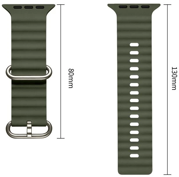 Tech-Protect ICONBAND PRO WATCH 8 / 9 / 10 / 11 / 12 / SE / ULTRA (44 / 45 / 46 / 49 MM) KARINĖ ŽALIA