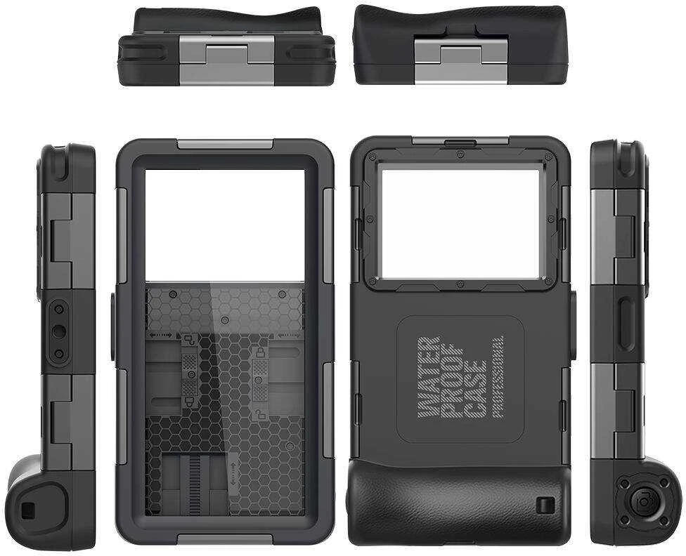 Dėklas Tech-Protect IPX8 Diving Atsparus vandeniui juodos spalvos