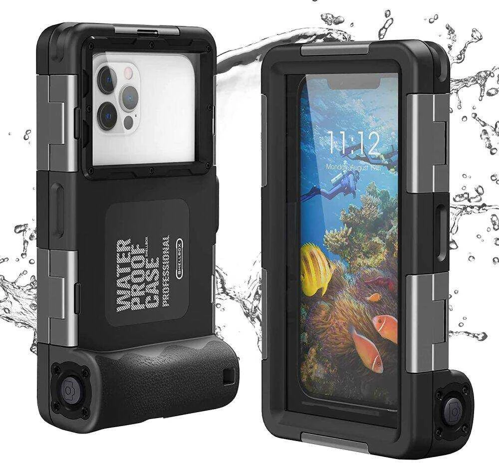 Dėklas Tech-Protect IPX8 Diving Atsparus vandeniui juodos spalvos