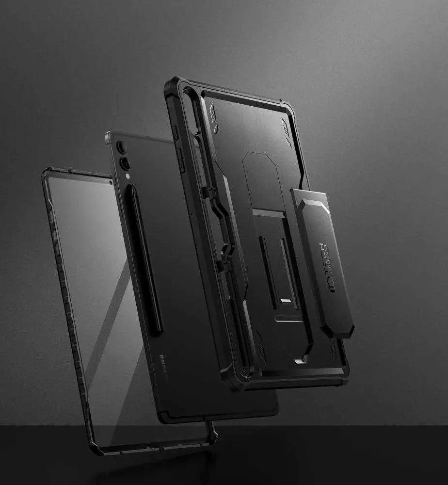 Tech-Protect Kevlar Pro Samsung Galaxy Tab S9+ 12.4" X810 / X816B – dėklas planšetiniam kompiuteriui juodos spalvos