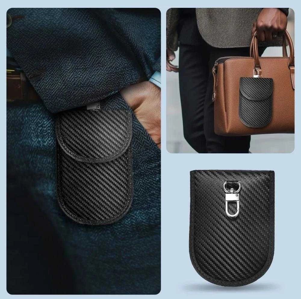 Tech-Protect KLR100 RFID Blocking Car Key – dėklas juodos spalvos – Carbon