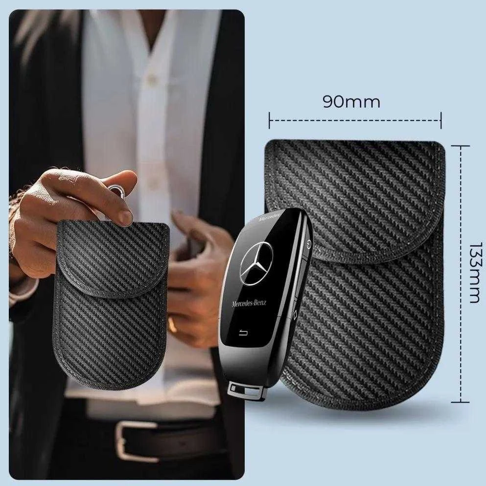 Tech-Protect KLR100 RFID Blocking Car Key – dėklas juodos spalvos – Carbon