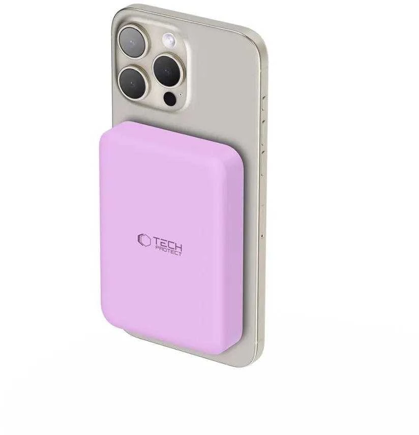 Tech-Protect LifeMag MagSafe PB11 10000mAh Power Bank – rožinės spalvos