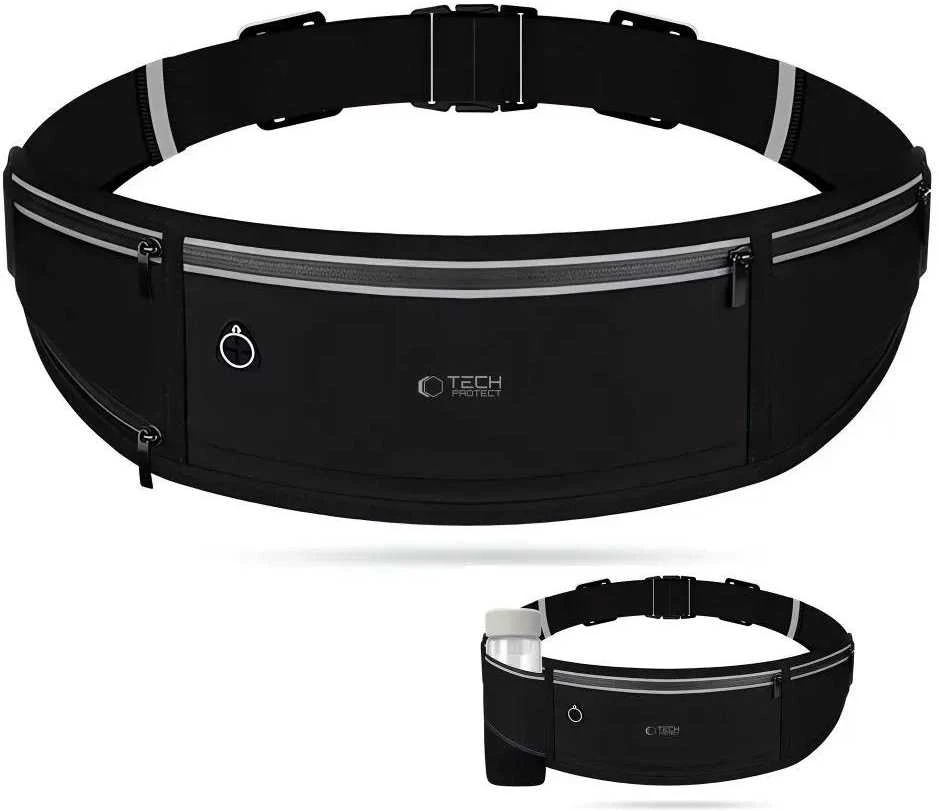 TECH-PROTECT M3 UNIVERSAL SPORT WAIST BAG dėklas telefonui juodos spalvos