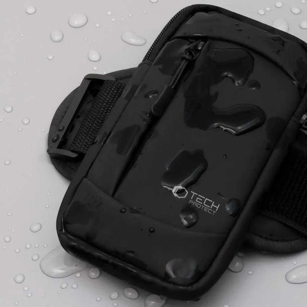Tech-Protect M6 Universal Armband – dėklas telefonui juodos spalvos