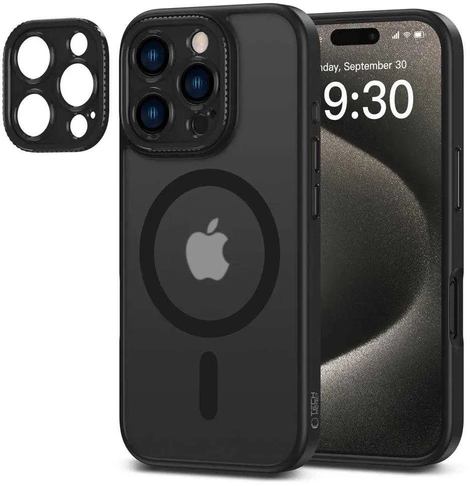 Tech-Protect MagCam MagSafe Apple iPhone 16 Pro Max – Semi-dėklas telefonui skaidrus