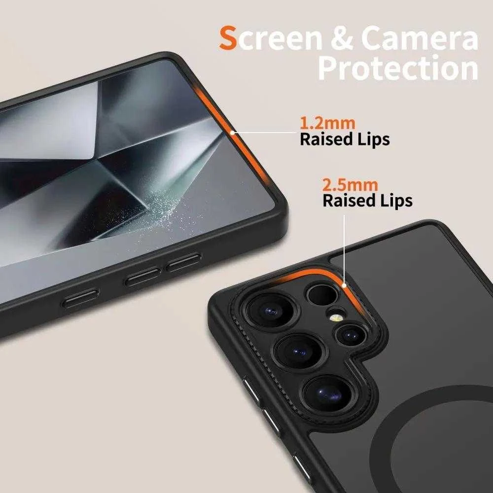 Dėklas Tech-Protect Magcam Magsafe Galaxy S25 Ultra matte juodas