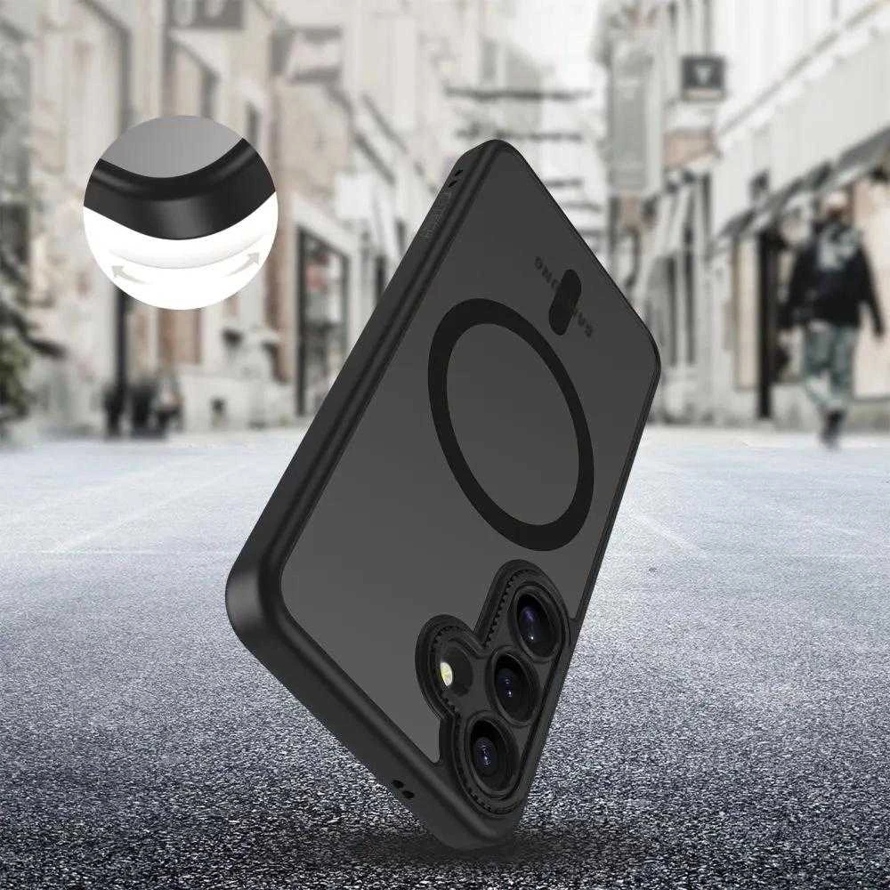 Dėklas Tech-Protect Magcam Magsafe Galaxy S25 matte juodas