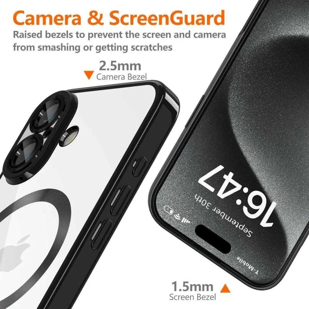 „Tech-Protect MagFlex MagSafe“ dėklas, skirtas „iPhone 16e“ / „17e“ – skaidrus