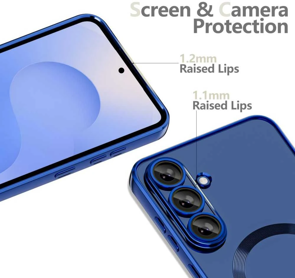 Dėklas „Tech-Protect Magflex Magsafe Galaxy S25 FE“ tamsiai mėlynas