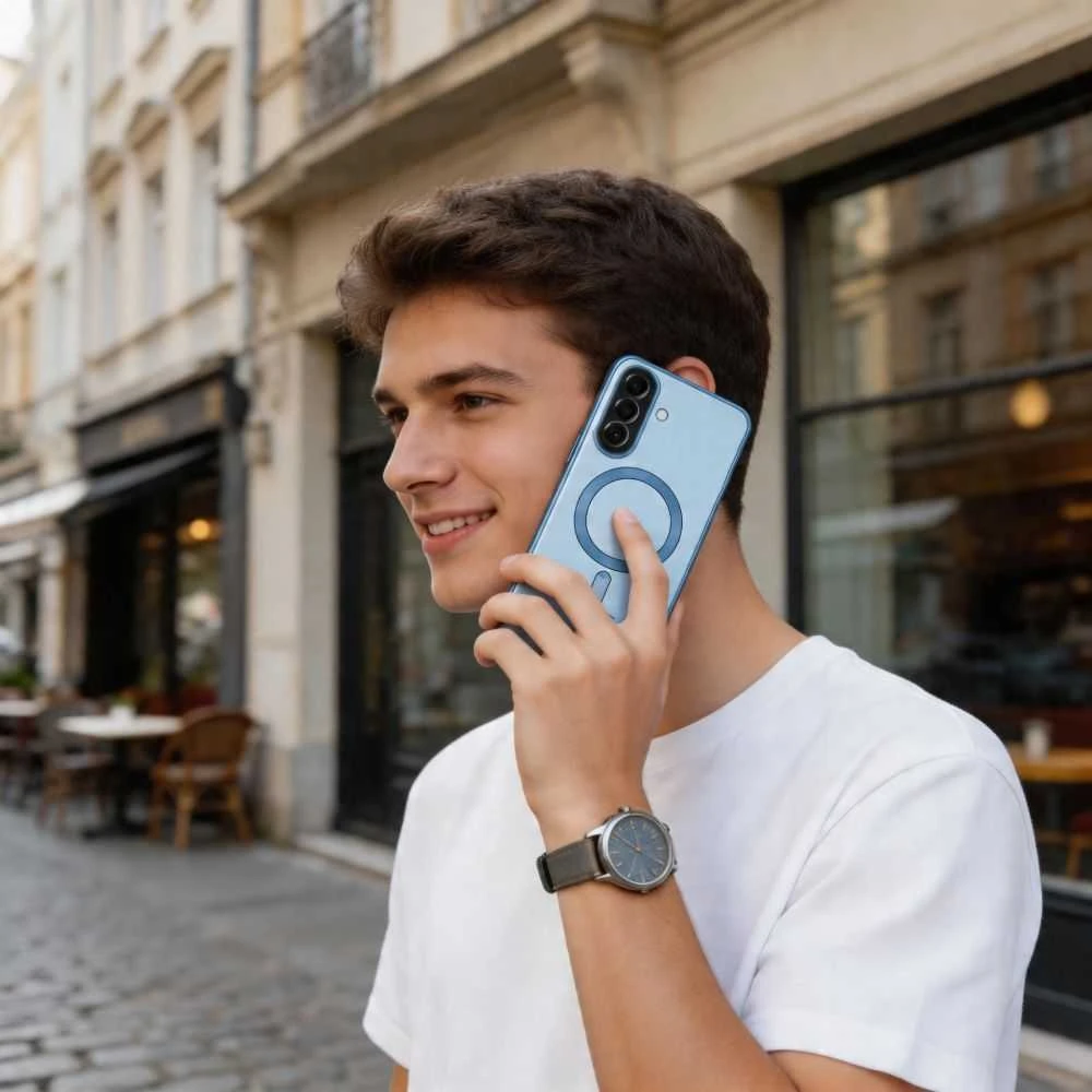 Tech-Protect MagFlex MagSafe Samsung Galaxy A57 5G dėklas žydros spalvos
