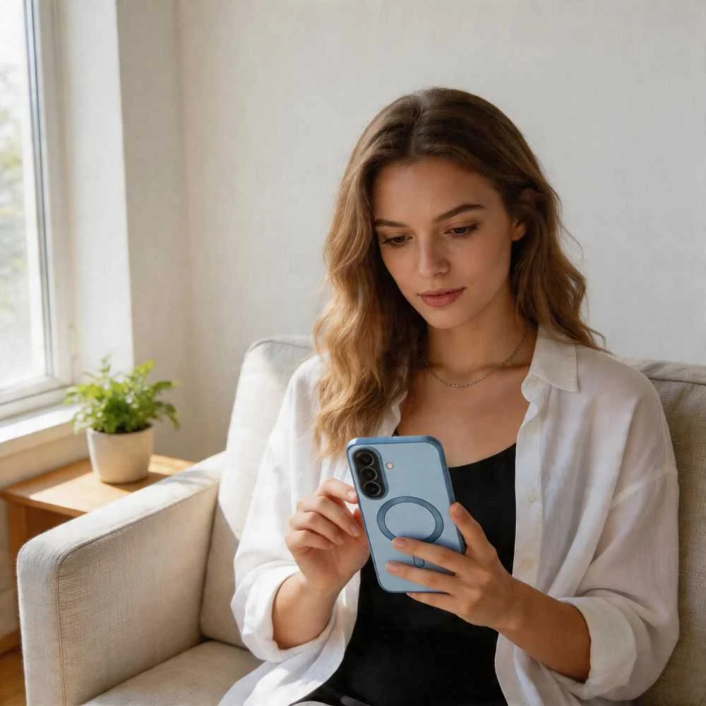 Tech-Protect MagFlex MagSafe Samsung Galaxy A57 5G dėklas žydros spalvos