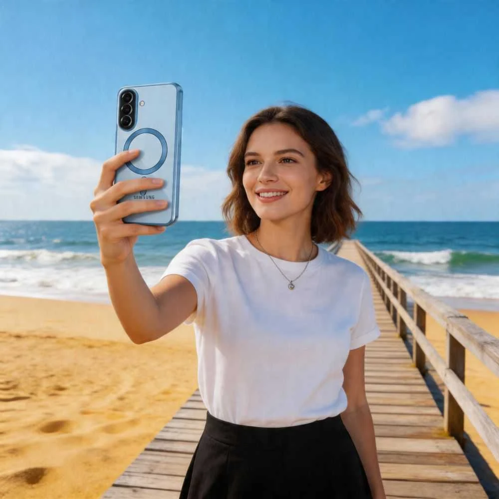 Tech-Protect MagFlex MagSafe Samsung Galaxy A57 5G dėklas žydros spalvos