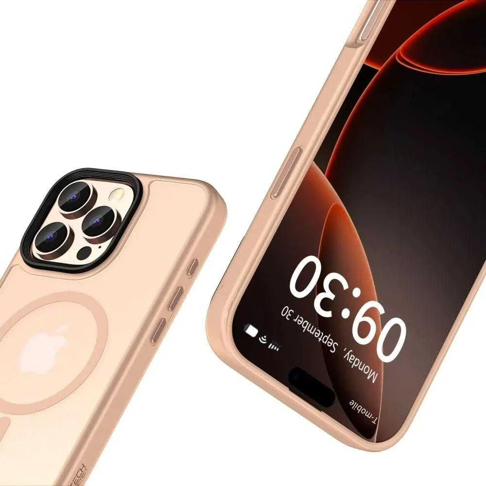 Tech-Protect MagMat MagSafe Apple iPhone 16 Pro Max – dėklas telefonui rožinės spalvos