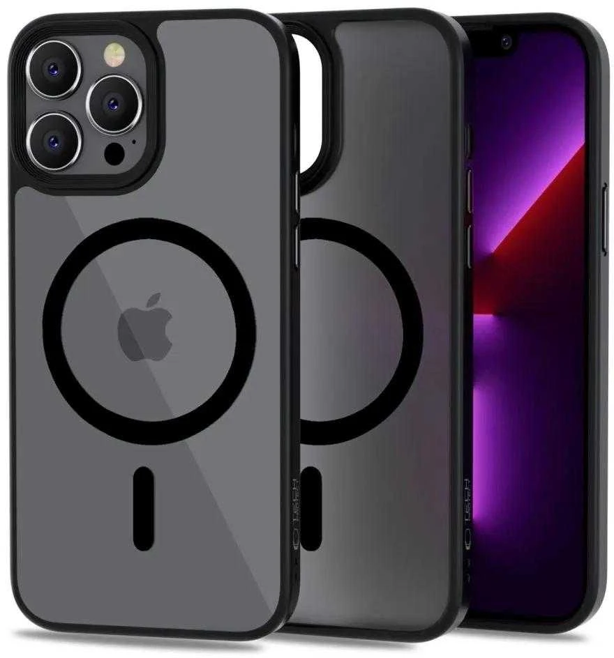 Tech-Protect MagMat MagSafe Apple iPhone 13 Pro Max – matte dėklas telefonui juodos spalvos