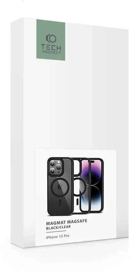 Tech-Protect MagMat MagSafe Apple iPhone 15 Pro – dėklas telefonui juodos spalvos