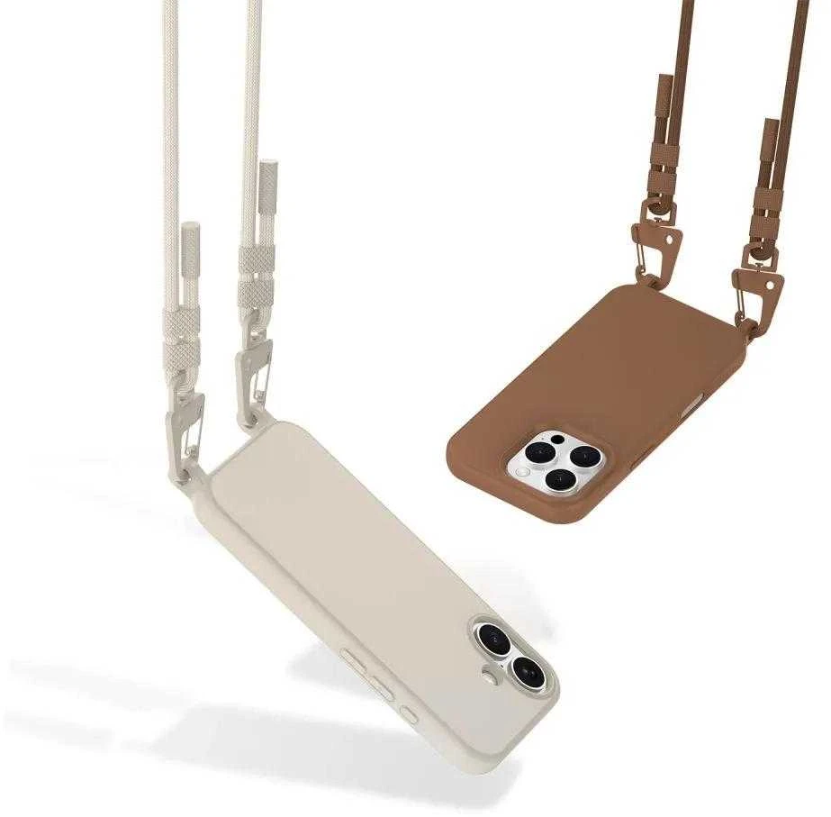 Tech-Protect MAGNECKLACE MagSafe Apple iPhone 14 dėklas telefonui smėlio spalvos