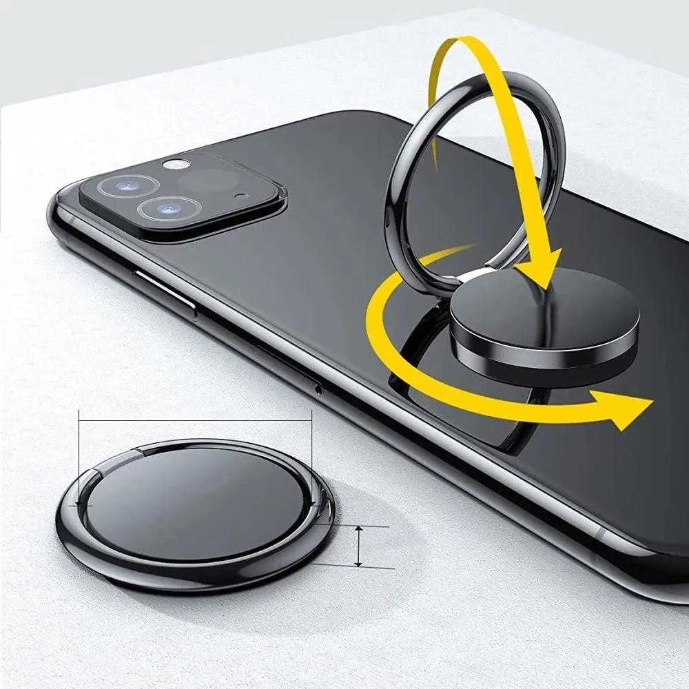 Tech-Protect Magnetic Phone Ring holder / ring su stovelio funkcija – juodos spalvos