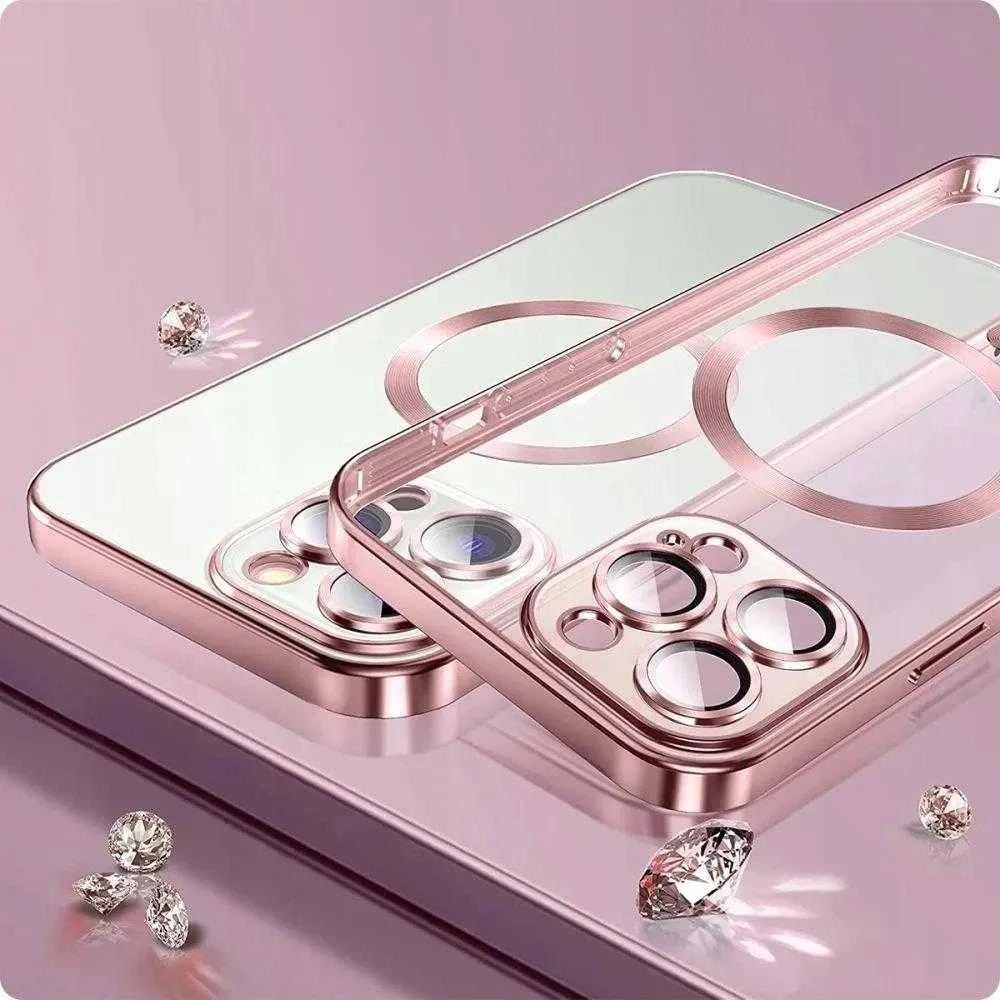 Tech-Protect MagShine Line MagSafe Apple iPhone 13 – dėklas telefonui rožinės spalvos