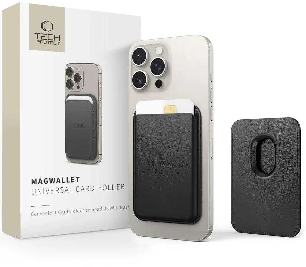 Tech-Protect MagWallet Magsafe card – dėklas telefonui juodos spalvos
