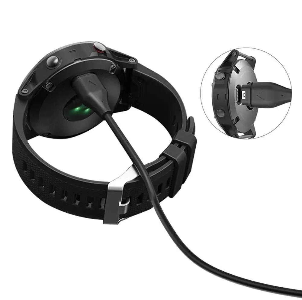 Tech-Protect MC04 UltraBoost USB-C kabelis skirtas Garmin Watch 1m – juodos spalvos