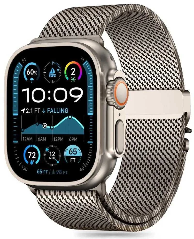 Tech-Protect Milano Apple Watch 6 / 7 / 8 / 9 / 10 / SE / Ultra 1 / 2 (44 / 45 / 46 / 49 mm) titano
