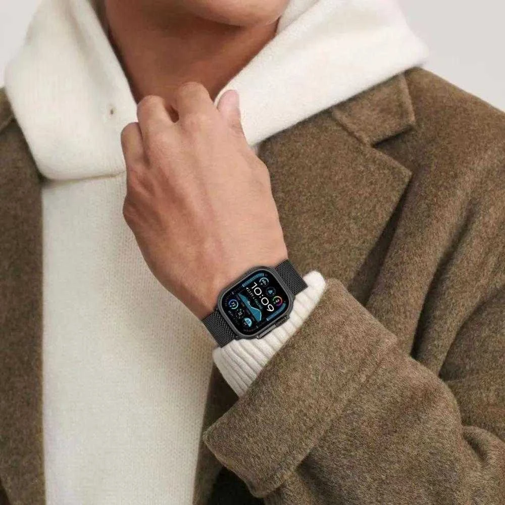 Tech-Protect Milano Apple Watch 6 / 7 / 8 / 9 / 10 / SE / Ultra 1 / 2 (44 / 45 / 46 / 49 mm) titano