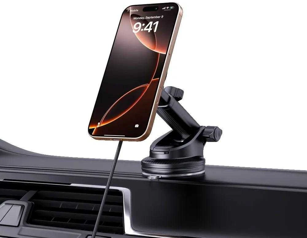 „Tech-Protect MM15W-V7 QI2“ automobilinis laikiklis su indukciniu įkrovikliu – Juodas