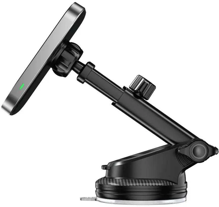 Tech-Protect MM15W-V9 automobilinis laikiklis su MagSafe prietaisų skydeliui ir oro ventiliacija 15W - Juodas
