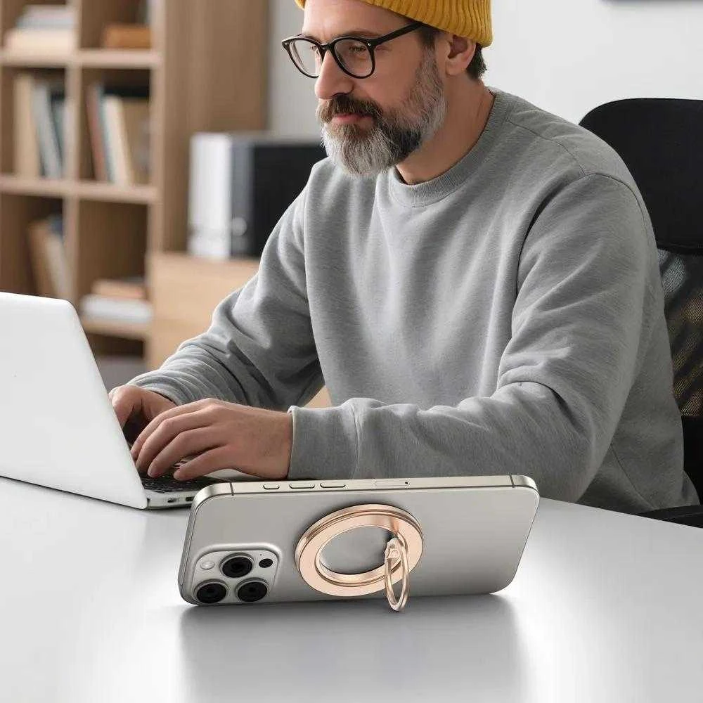 „Tech-Protect MMR600 Magsafe“ telefono žiedo laikiklis – auksinis