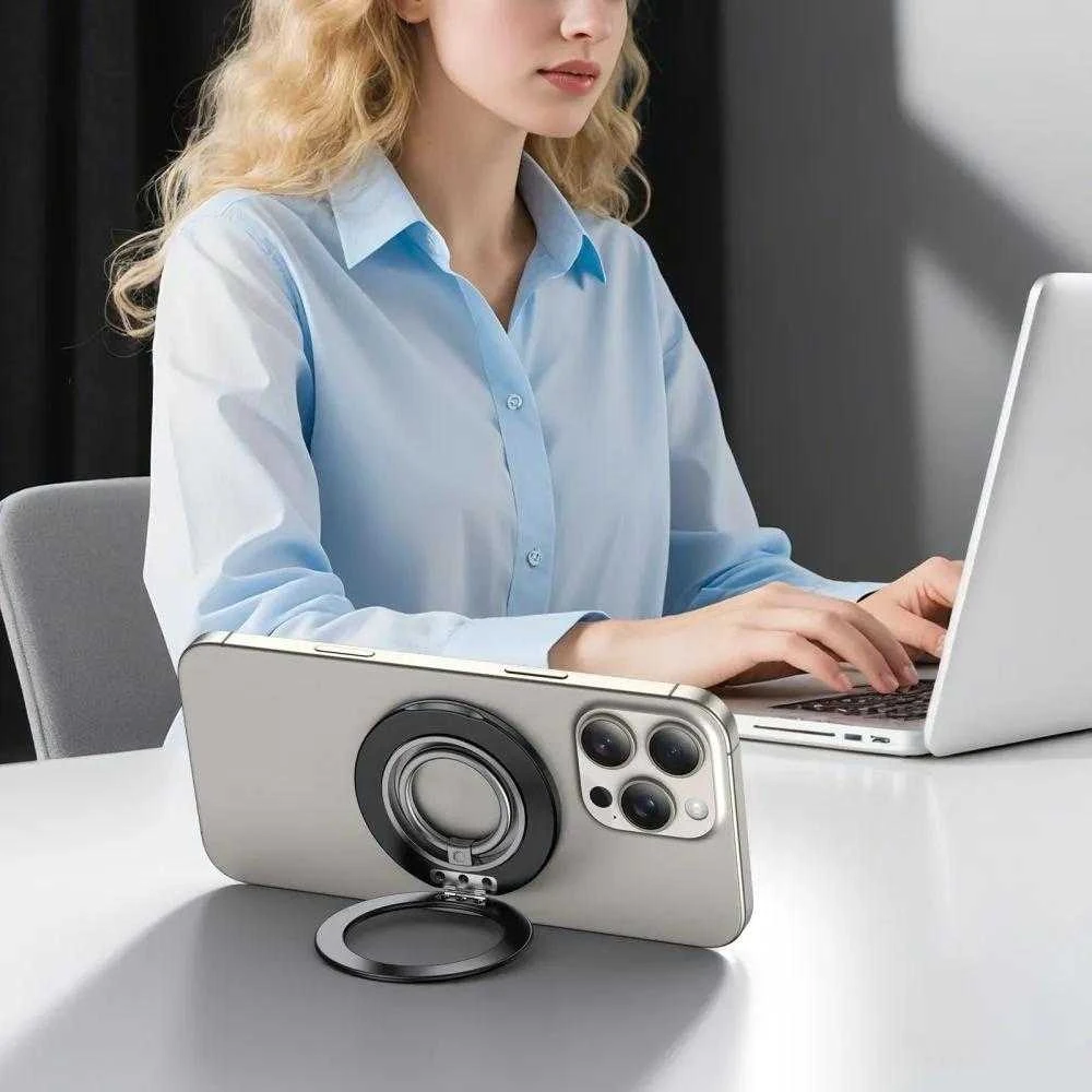 „Tech-Protect MMR600 Magsafe“ telefono žiedo laikiklis – Juodas