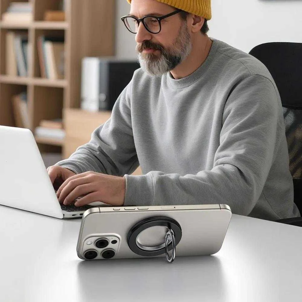 „Tech-Protect MMR600 Magsafe“ telefono žiedo laikiklis – Juodas