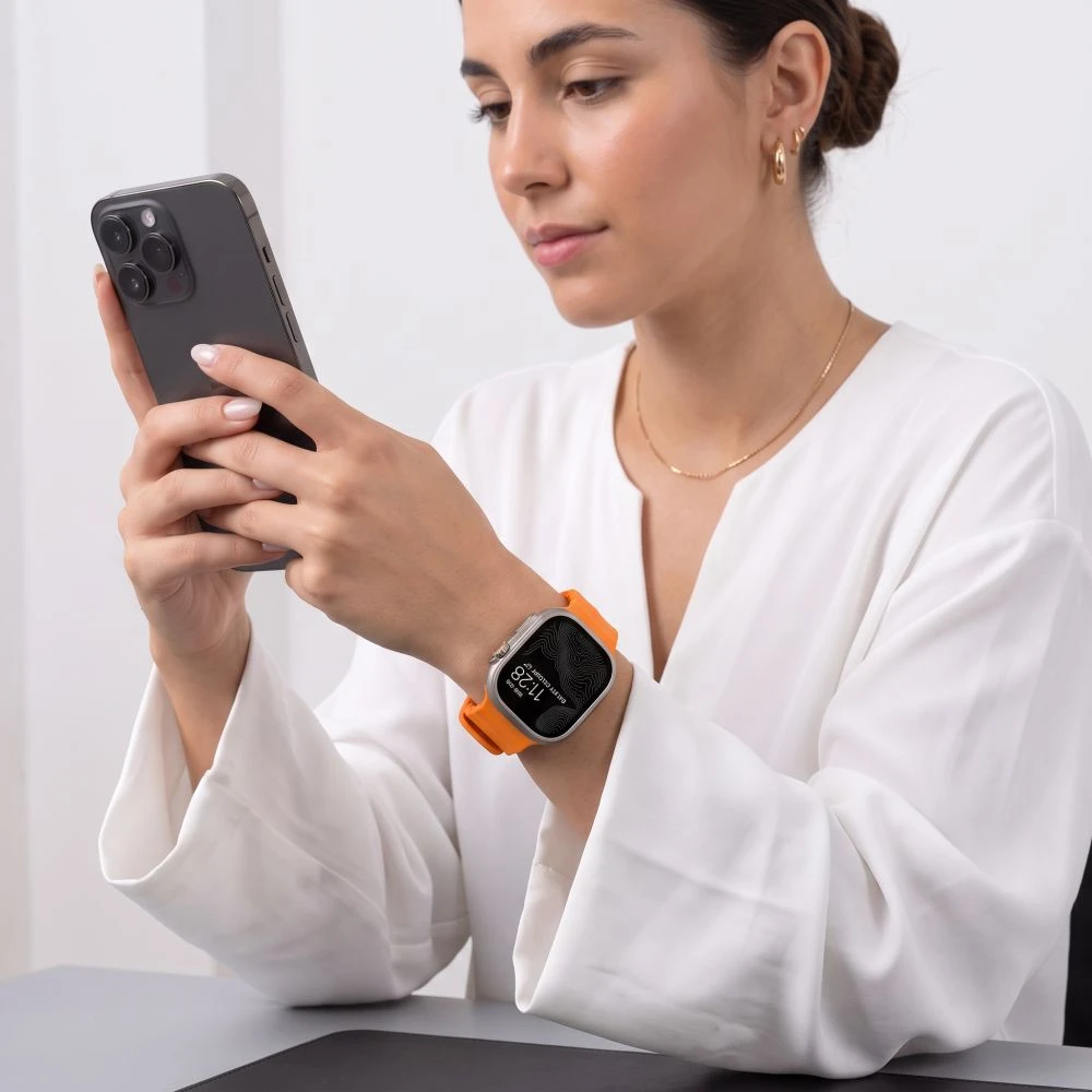 Tech-Protect MOTION WATCH 8 / 9 / 10 / 11 / 12 / SE / ULTRA (44 / 45 / 46 / 49 MM) SIGNAL Oranžinis