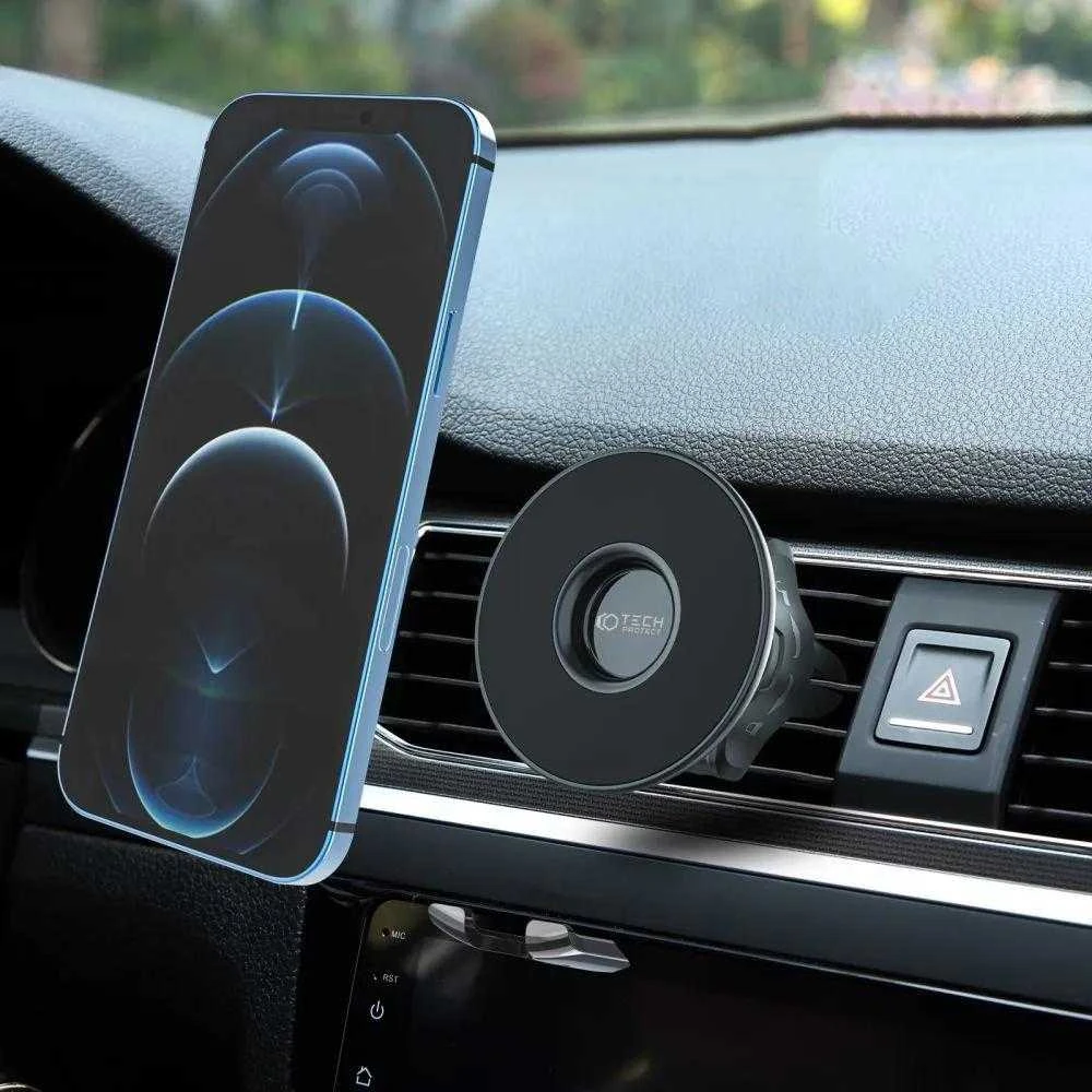 Tech-Protect N50 magnetinis automobilinis telefono laikiklis MagSafe for Cockpit/Air Vent – juodos spalvos