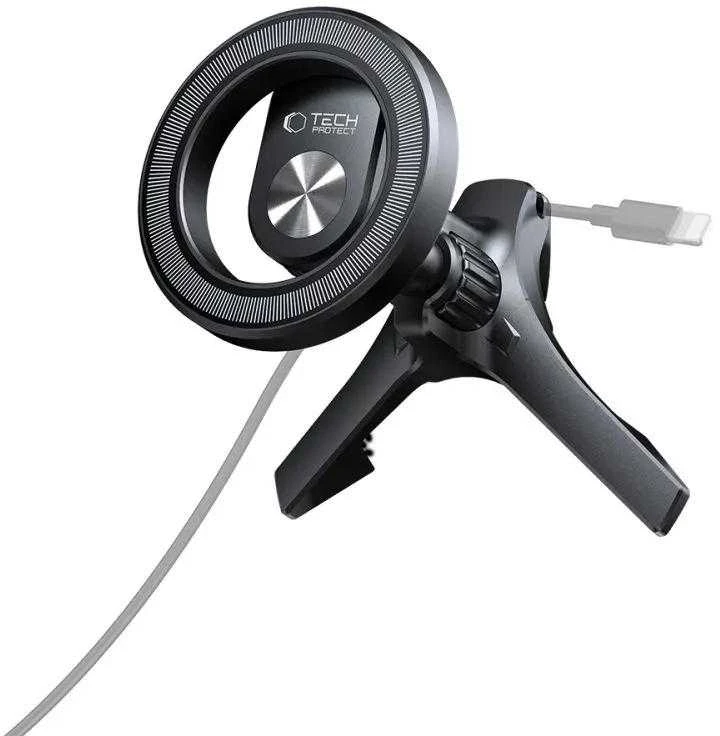 Tech-Protect N53 automobilio oro ventiliacijos laikiklis su MagSafe žiedais - Juodas