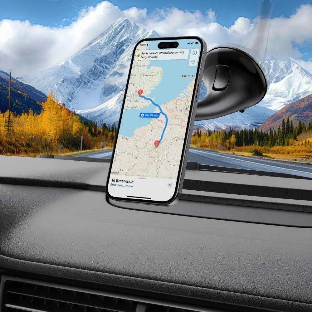 Tech-Protect N56 automobilio laikiklis prietaisų skydeliui, priekiniam stiklui arba oro ventiliacijos angos laikikliui - Juodas