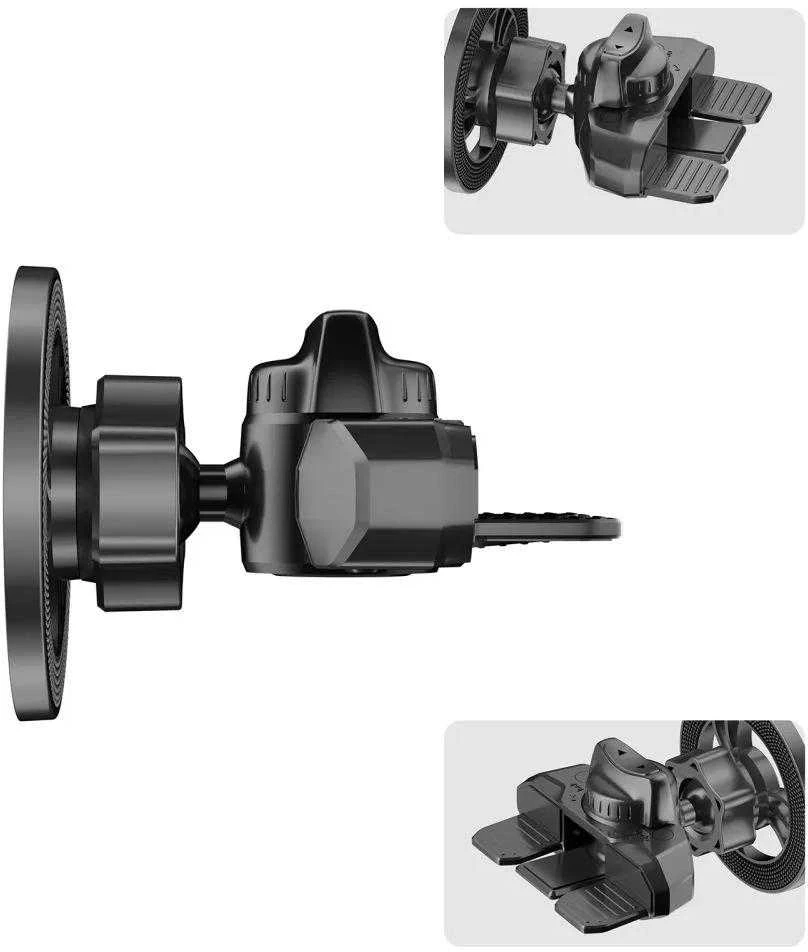 Tech-Protect N56 Magnetinis MafSafe automobilio laikiklis CD lizdo laikiklis - Juodas