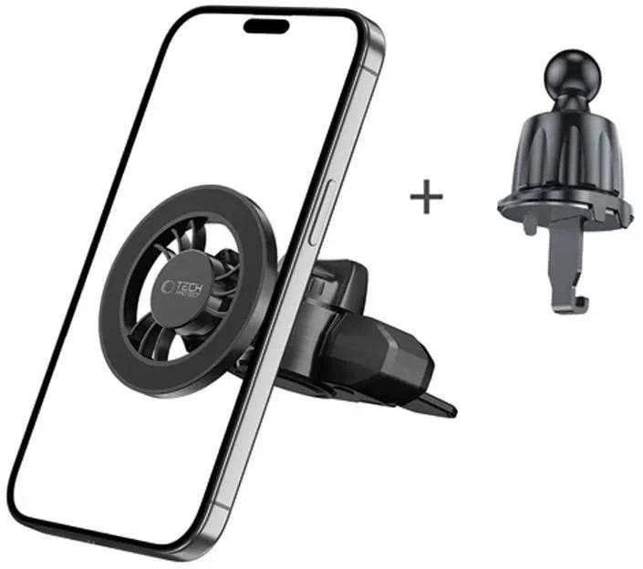 Tech-Protect N56 Magnetinis MafSafe automobilio laikiklis CD lizdo laikiklis - Juodas