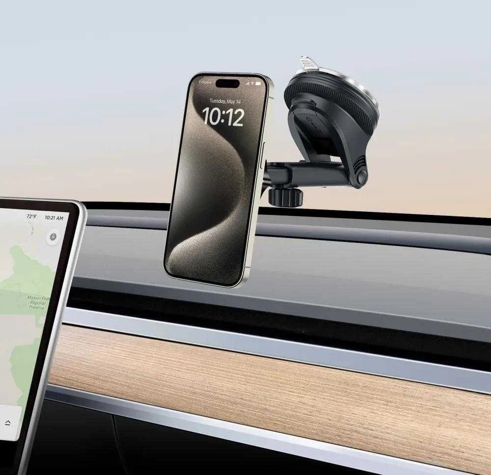 Tech-Protect N58 Magnetinis MagSafe automobilinis laikiklis skirtas kabinai, priekiniam stiklui arba oro ventiliacijos angai - Juodas