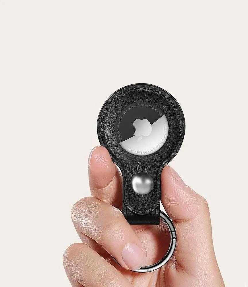 Tech-Protect NaturalFit dėklas skirtas Apple AirTag 1/2 – juodos spalvos