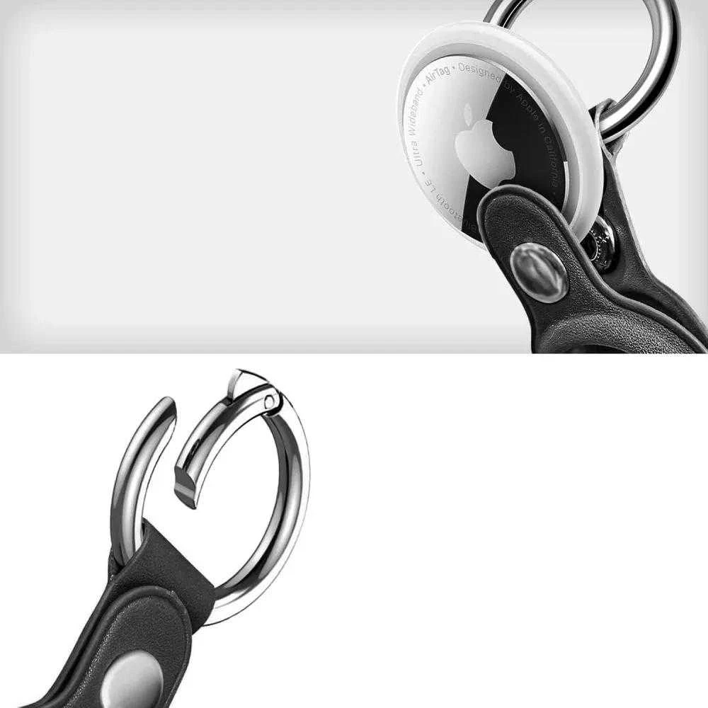 Tech-Protect NaturalFit dėklas skirtas Apple AirTag 1/2 – juodos spalvos