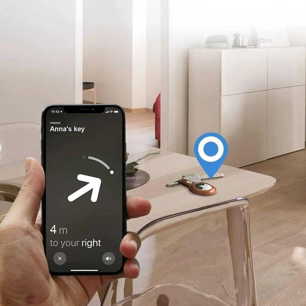 Tech-Protect NaturalFit dėklas skirtas Apple AirTag 1/2 – rudos spalvos