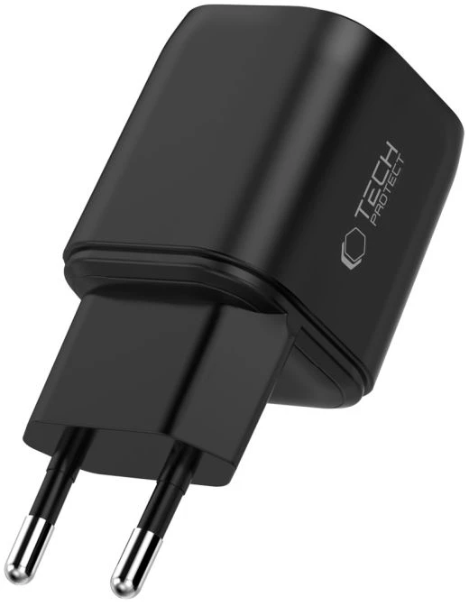 Tech-Protect NCA100W-GAN-AVS 3 prievadų tinklo įkroviklis PD 3.2 100W / QC3.0 juodas