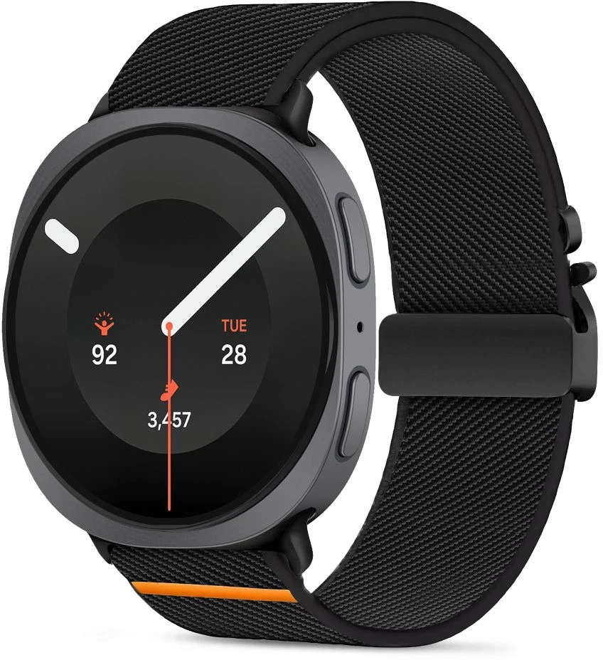 TECH-PROTECT NYLON CLASP SAMSUNG GALAXY WATCH 8 / 9 / CLASSIC (40 / 44 / 46 MM) Juodas