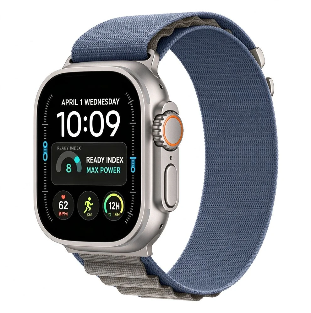 Tech-Protect NYLON PRO Watch 8 / 9 / 10 / 11 / 12 / SE / ULTRA (44 / 45 / 46 / 49 MM) LAIVINIO MĖLYNUMO/PILKA
